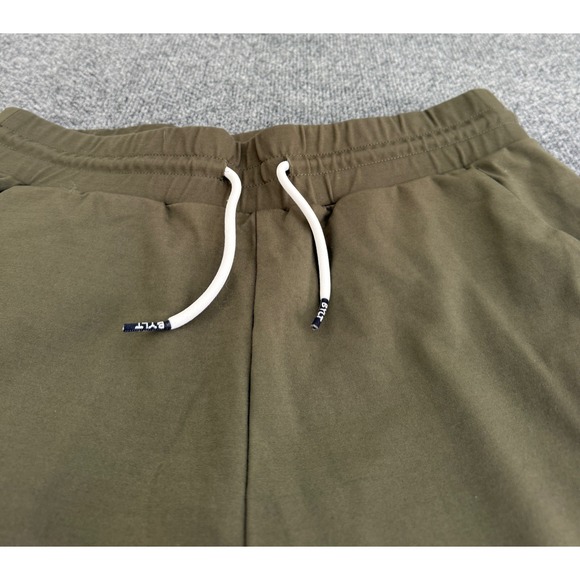 BYLT Olive Green Jogger Sweatpants Athletic Lounge Tapered Fit Mens Size Medium - Picture 4 of 15